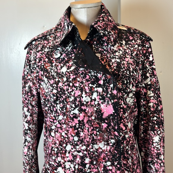 Norma Kamali Trench Coat Paint Splatter
Size M - Bold Artistic Statement Piece - Picture 2 of 15